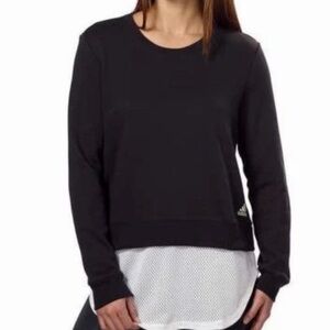 Adidas Women's Athletics Layer Sweatshirt Black Size M